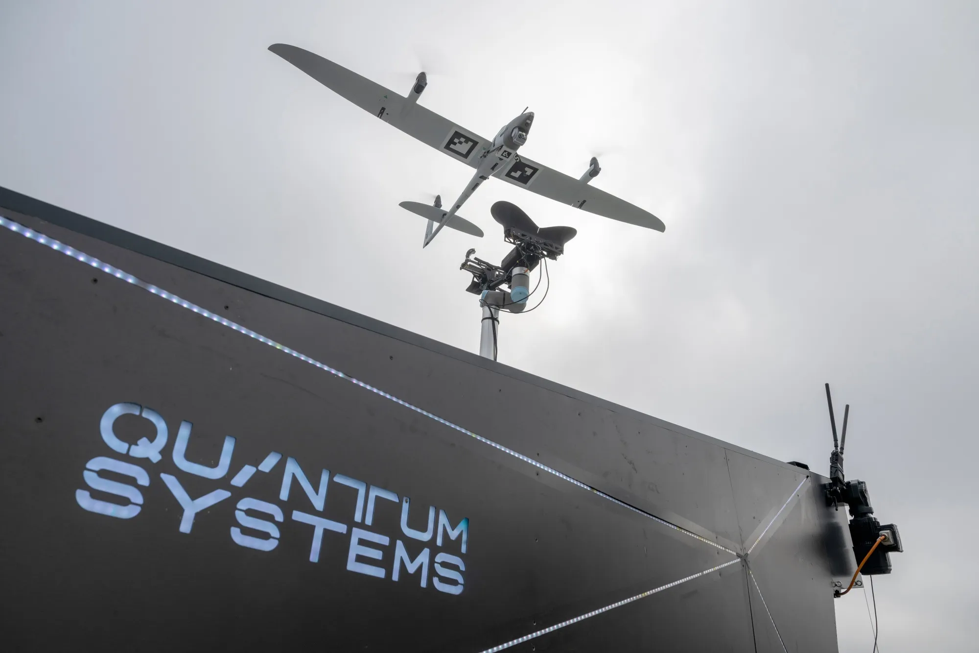 A Vector AI reconnaissance drone from Quantum Systems.