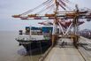 Views of the Yangshan Container Port Ahead of China Trade Figures