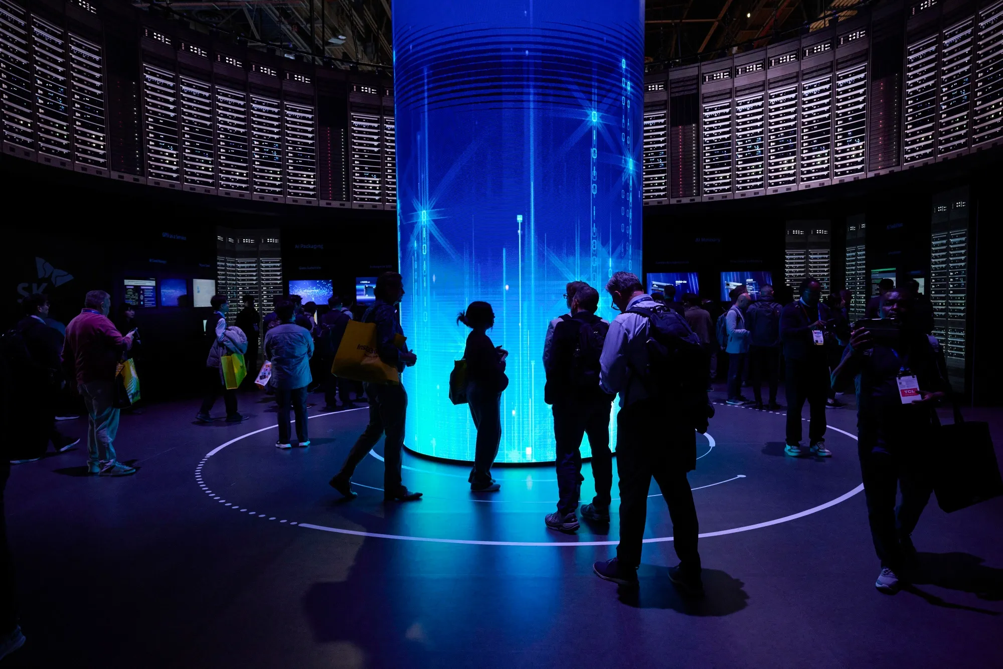 Attendees at CES 2025.