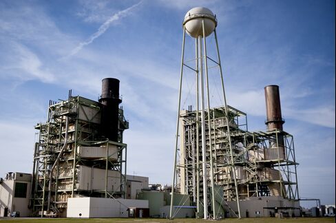 A Natural Gas Power Plant Stands in Texas