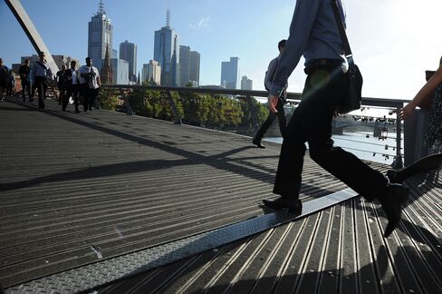 Morning Commuters Ahead Of Australia Employment Data