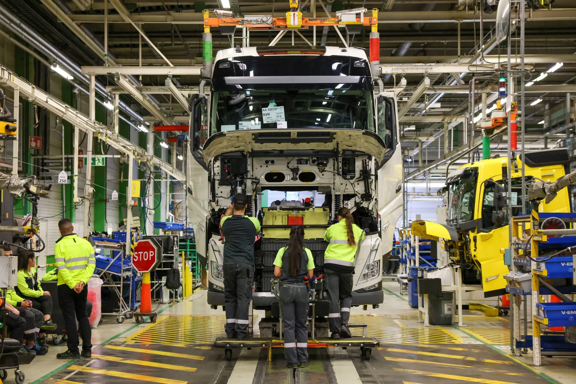 The Volvo AB Trucks Tuve plant in Gothenburg, Sweden.