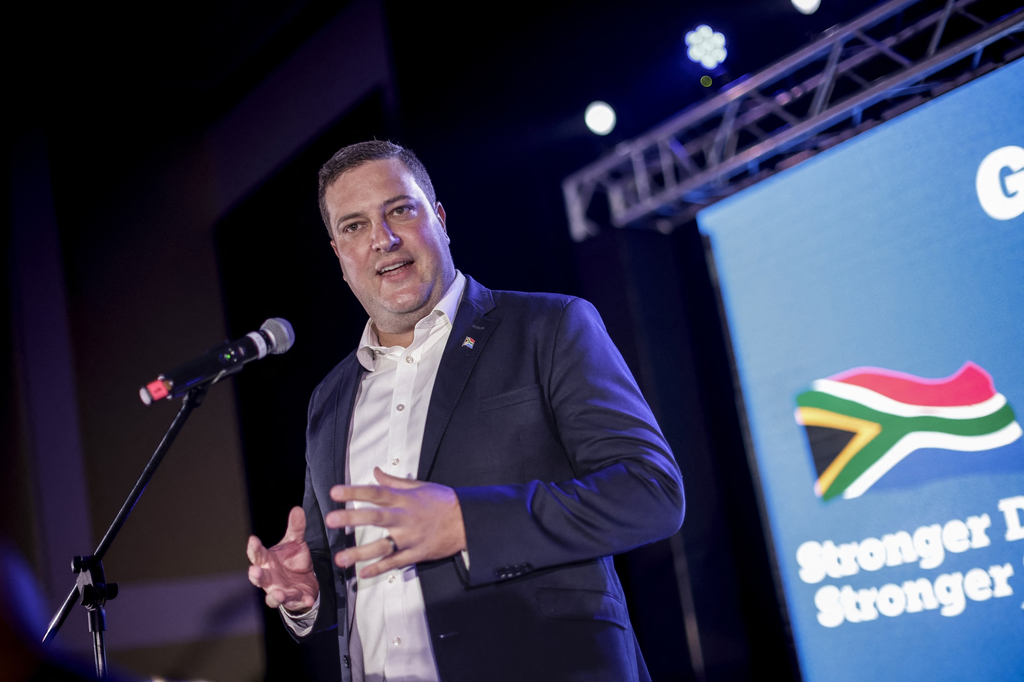 Geordin Hill-Lewis in Cape Town on Feb. 27. Photographer: Gianluigi Guercia/AFP/Getty Images