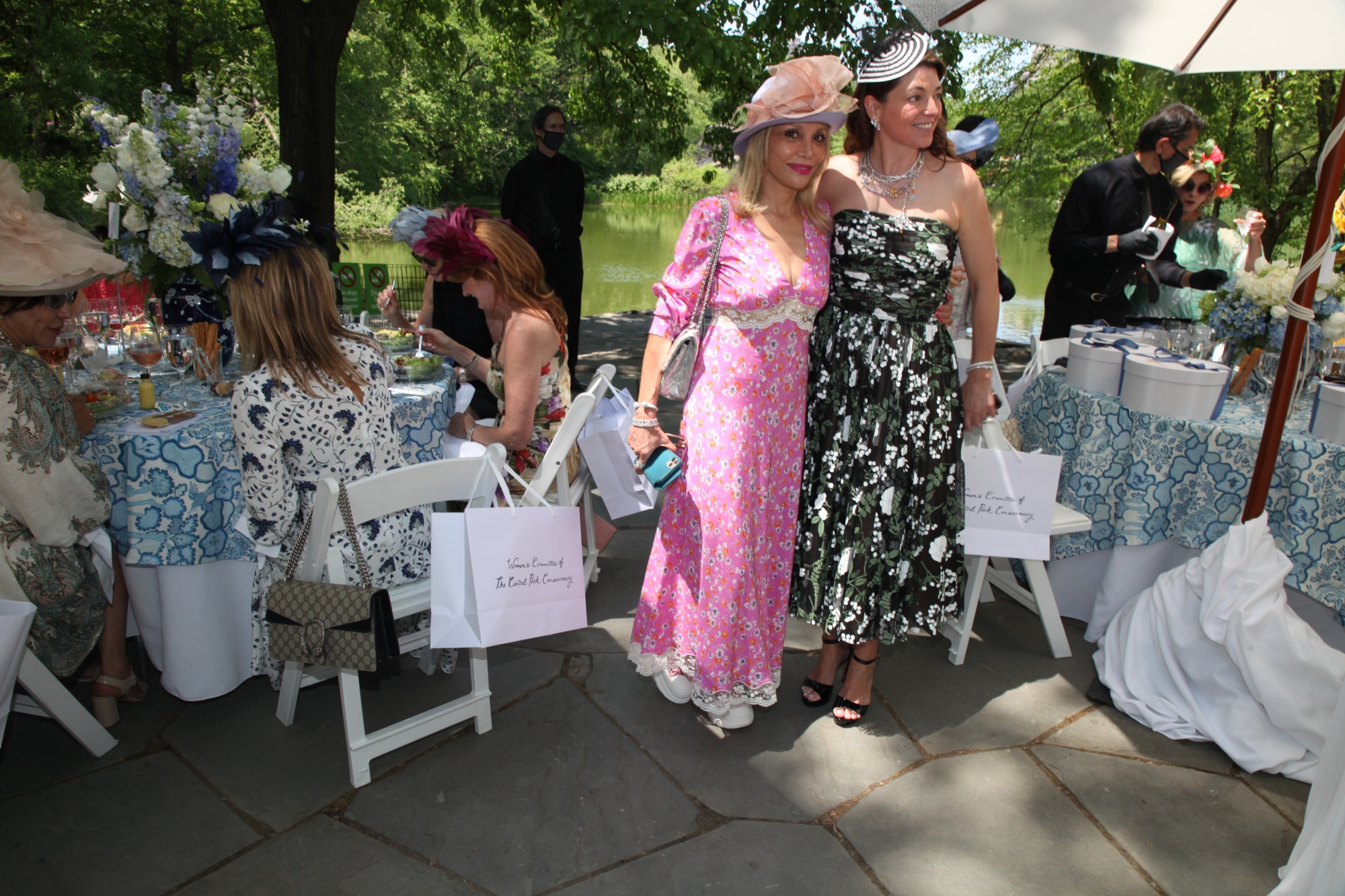 Nicole Salmasi and Allison Mignone at the hat lunch.