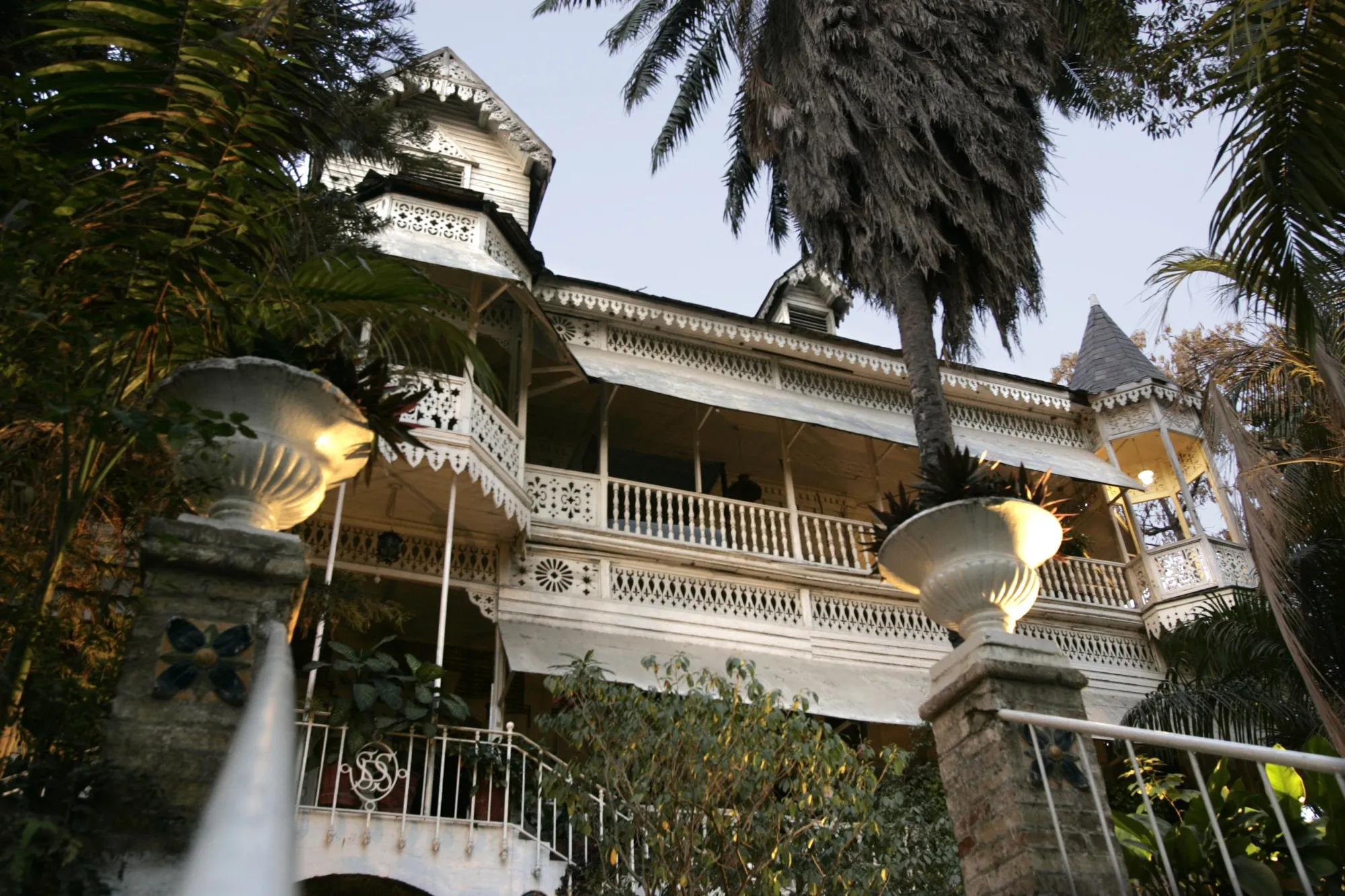 The Hotel Oloffson in Port au Prince, Haiti.