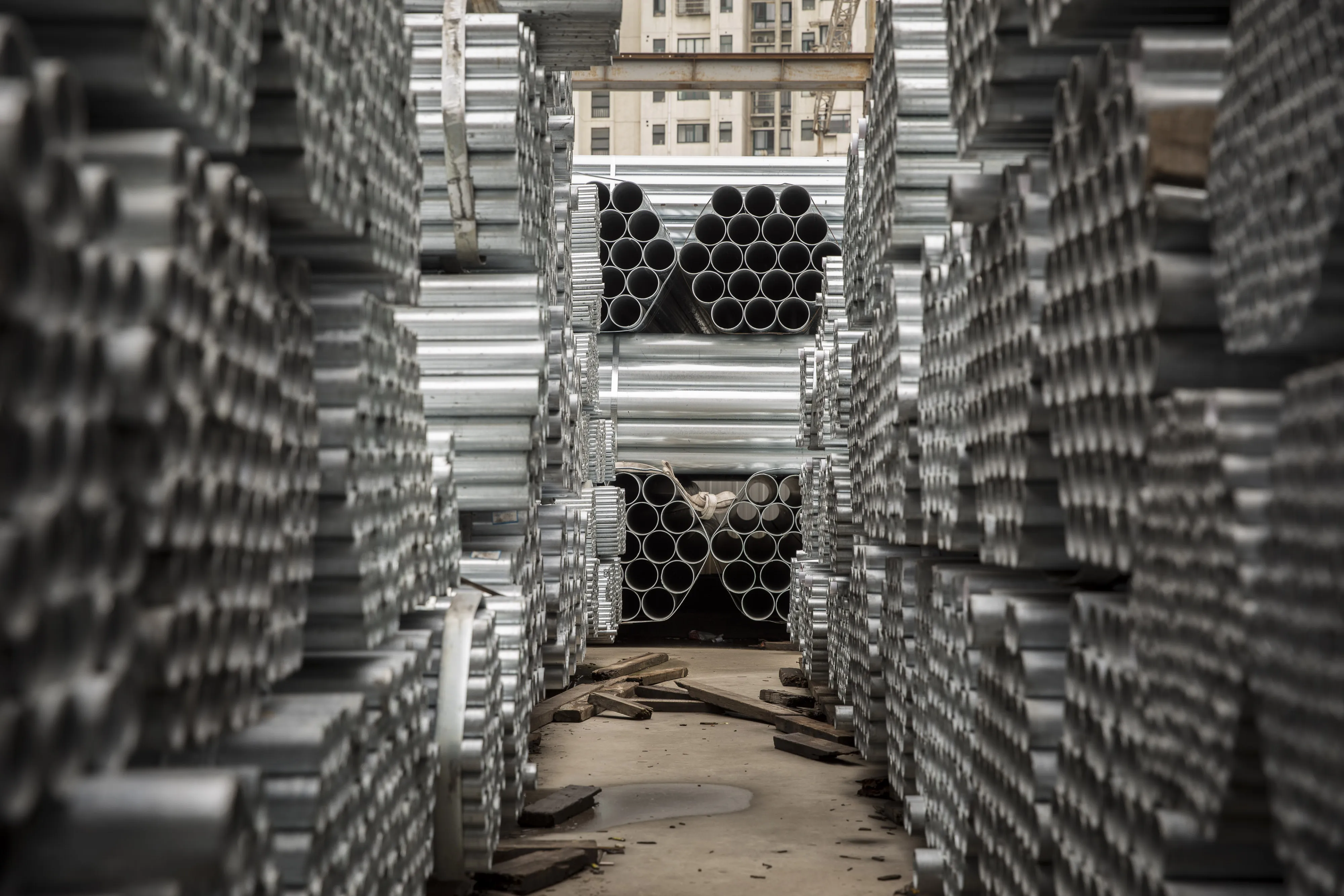 A Shanghai Steel Yard as Metal Markets Prepare for a New World Disorder