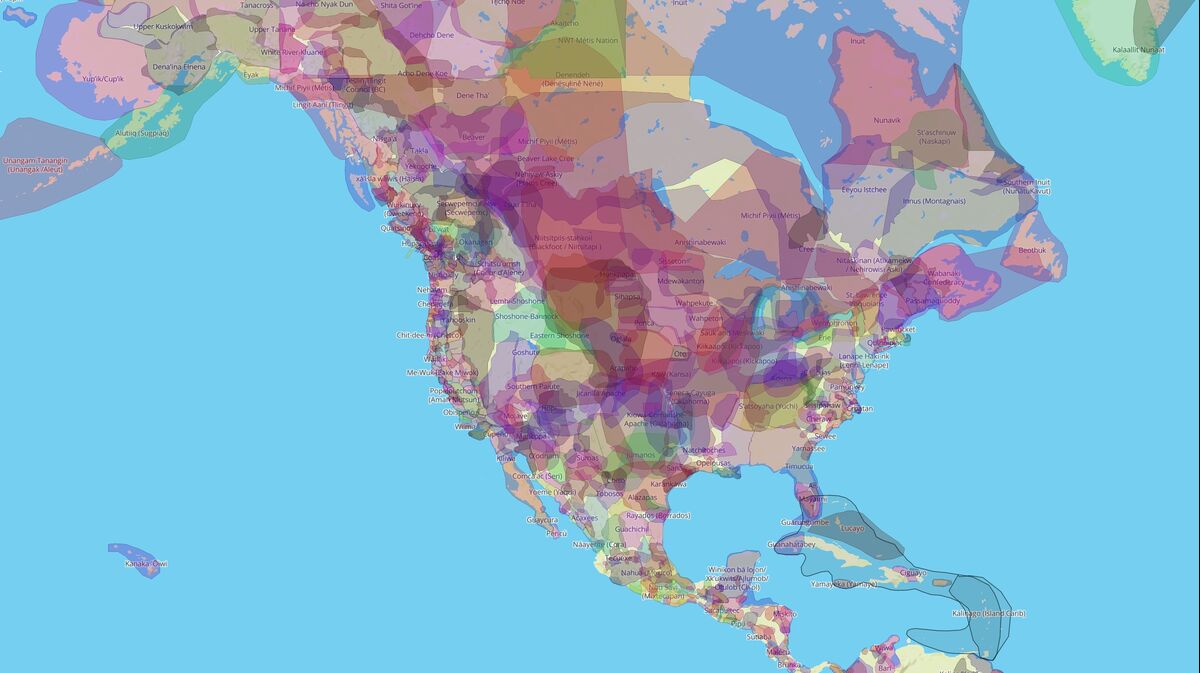 Native Land Interactive Map Maplab: Bearing Witness To Native Land - Bloomberg