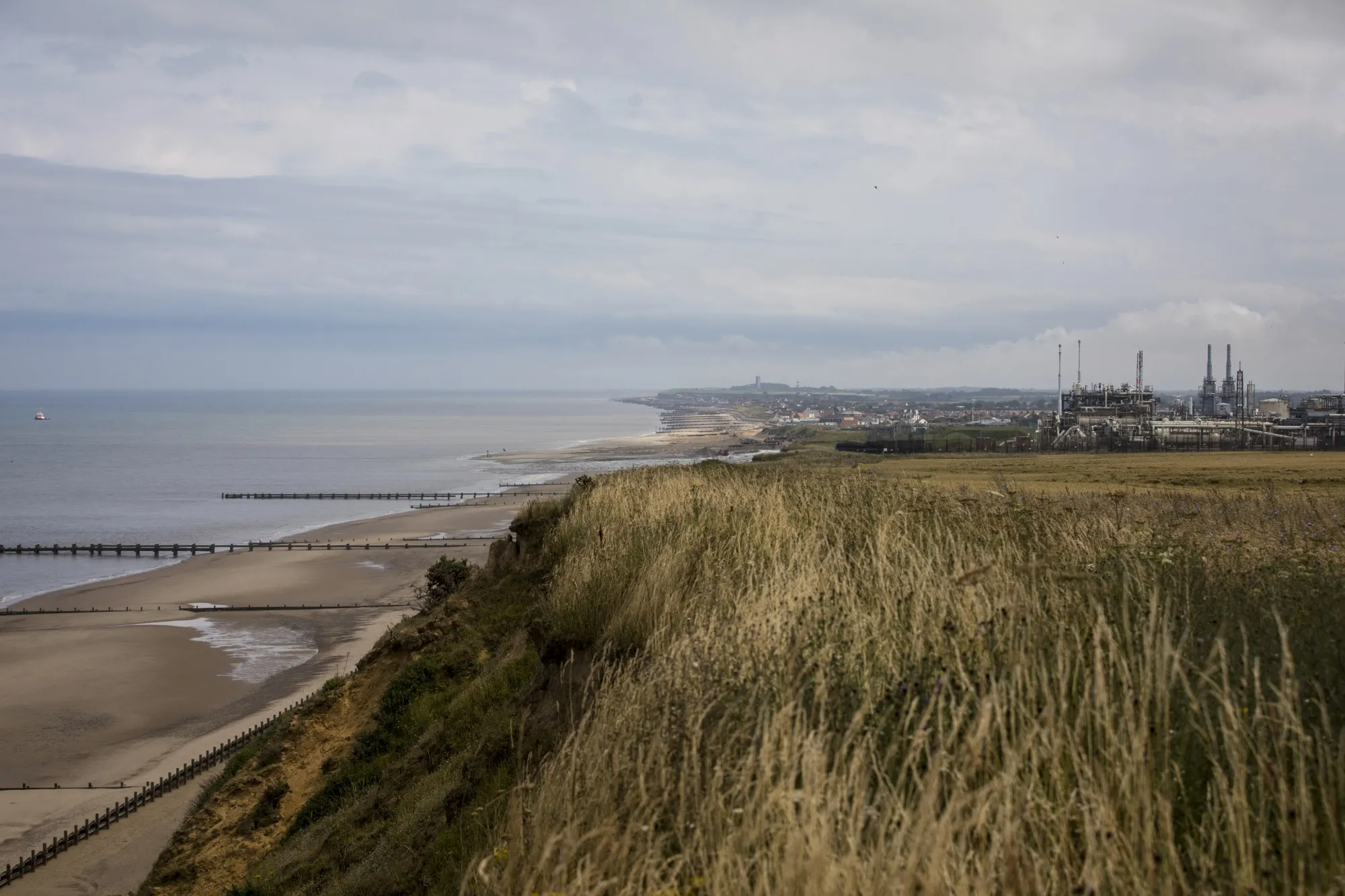 The Bacton Gas Terminal off the coast of Norfolk, U.K.