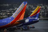 Southwest Airlines Co. Planes At SFO As Company Sees $150 Million Revenue Hit 
