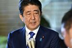 Japanese Prime Minister Shinzo Abe speaks to journalists upon his arrival at the prime minister's official residence in Tokyo, Japan, 15 September 2017.