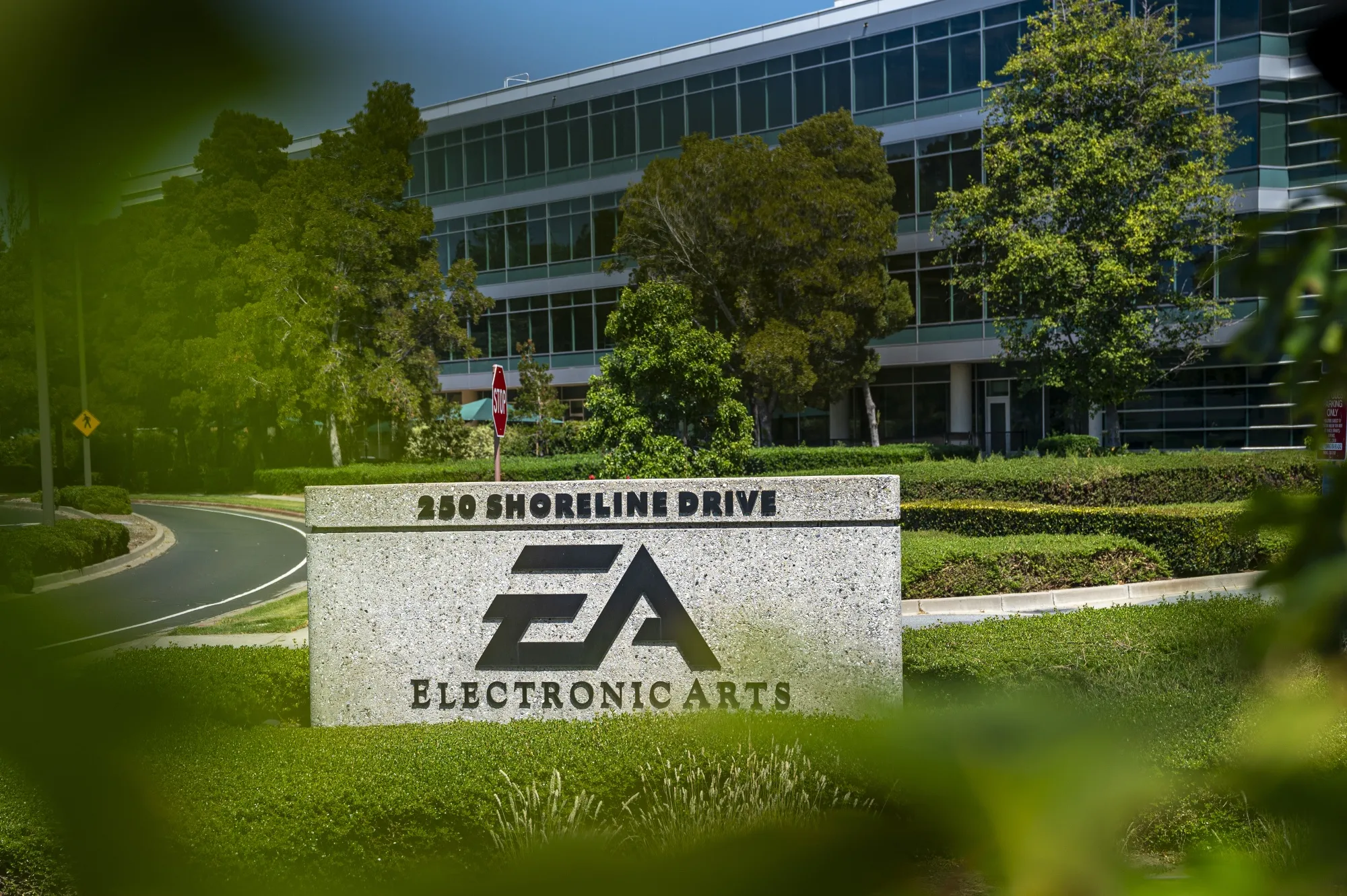 Electronic Arts headquarters in Redwood City, California, in 2023.