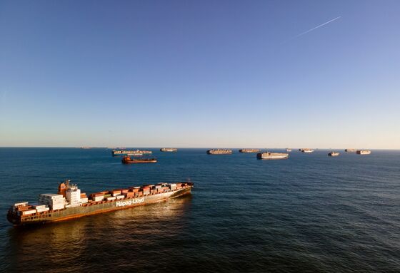 Biggest Gateway for U.S. Imports Hit by Record Ship Bottleneck