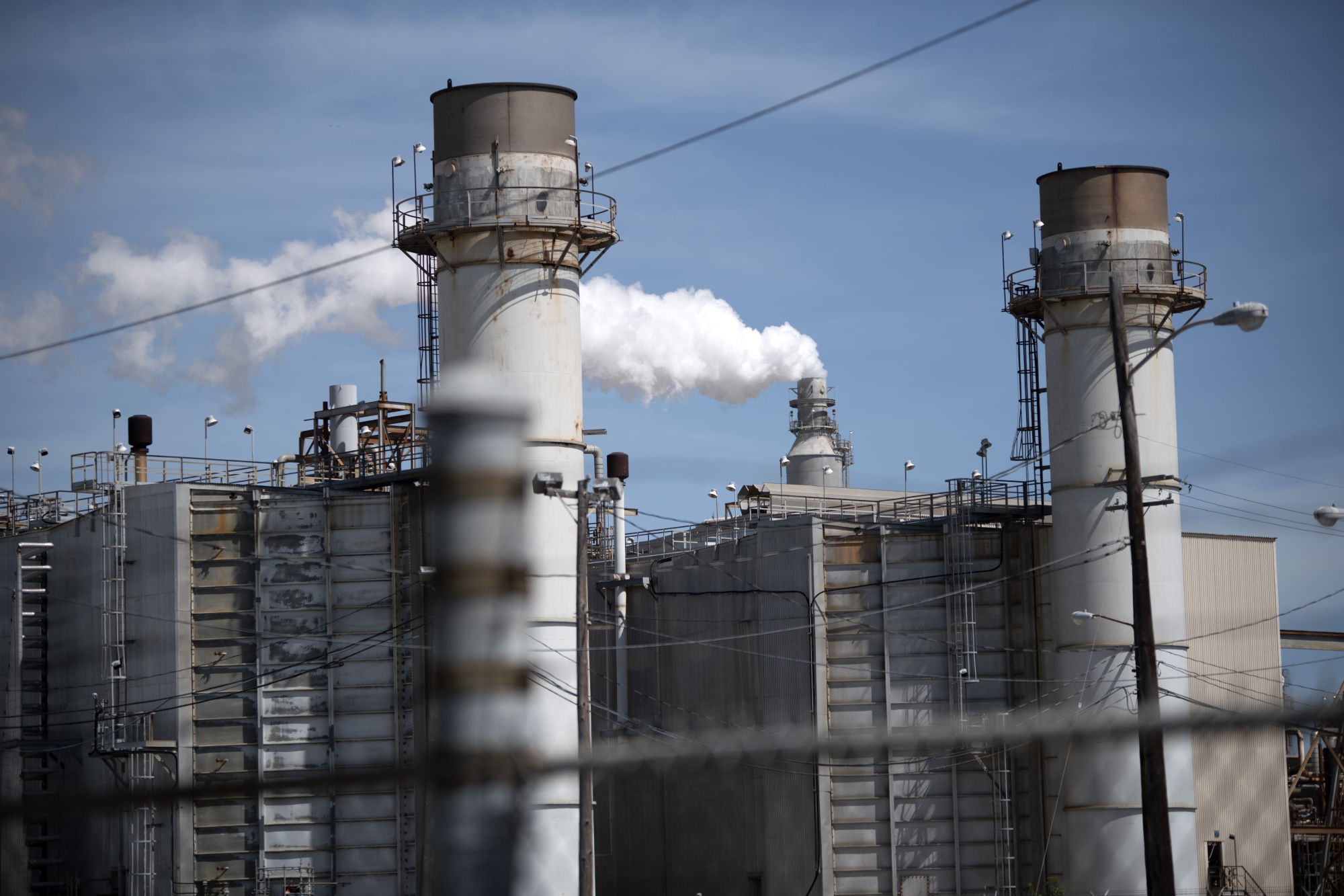 A smoke stack at the Marathon Petroleum Galveston Bay Refinery in Texas City, Texas. Photographer: Mark Felix/Bloomberg