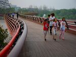 Yanweizhou Park in Jinhua, eastern China, is the type of green-infrastructure project the Chinese government prioritizes.