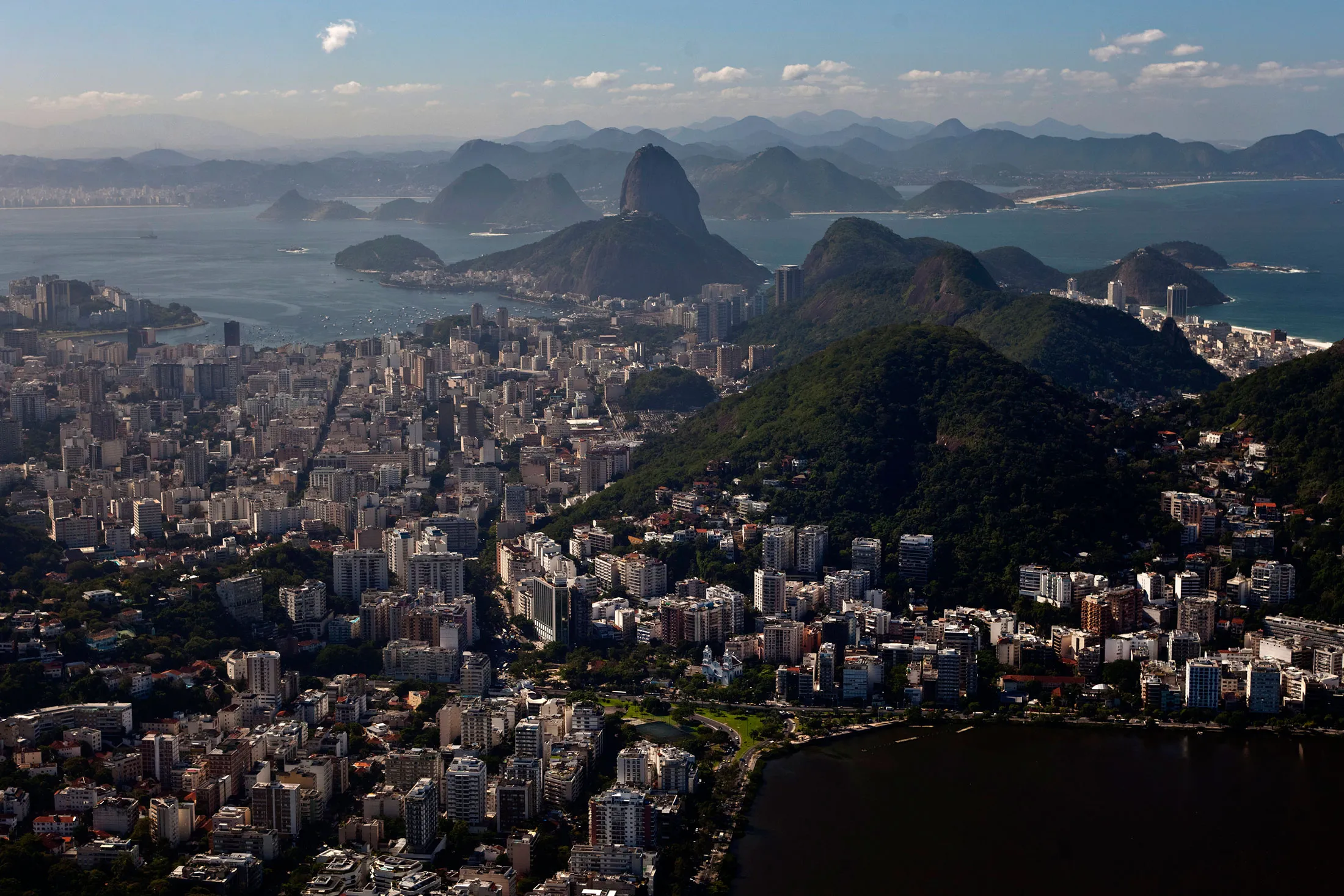 Guanabara bay in Rio de Janeiro.
