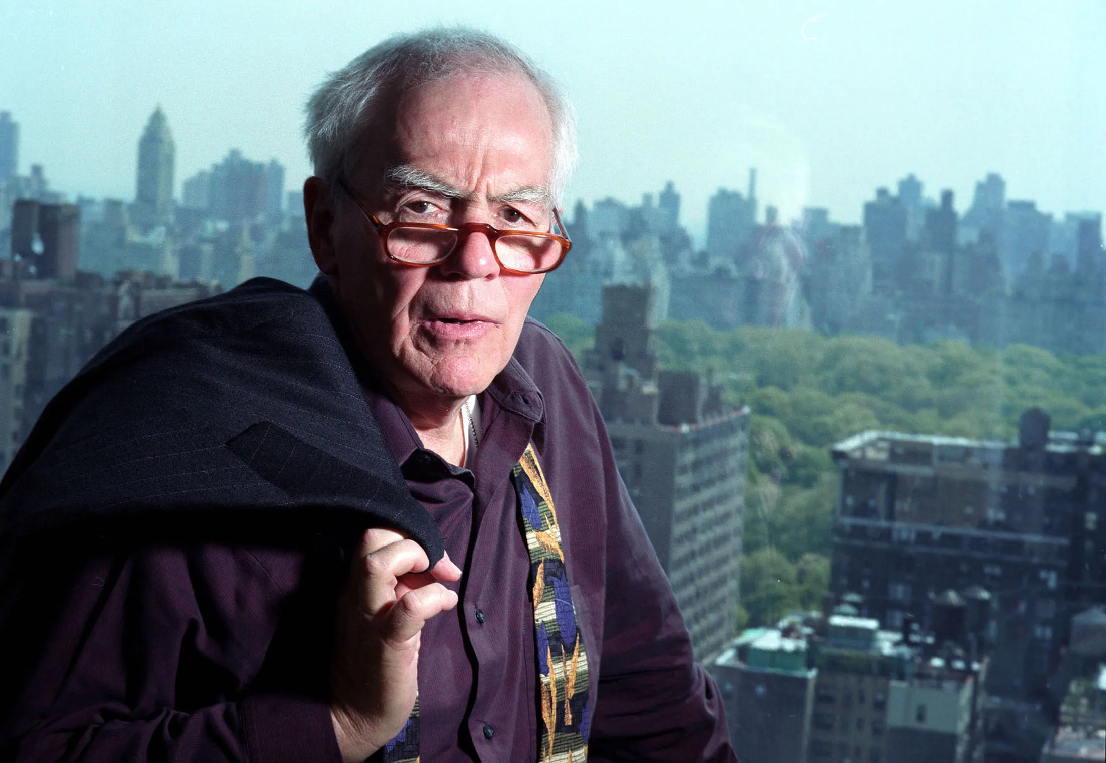Columnist Jimmy Breslin in 2002.
