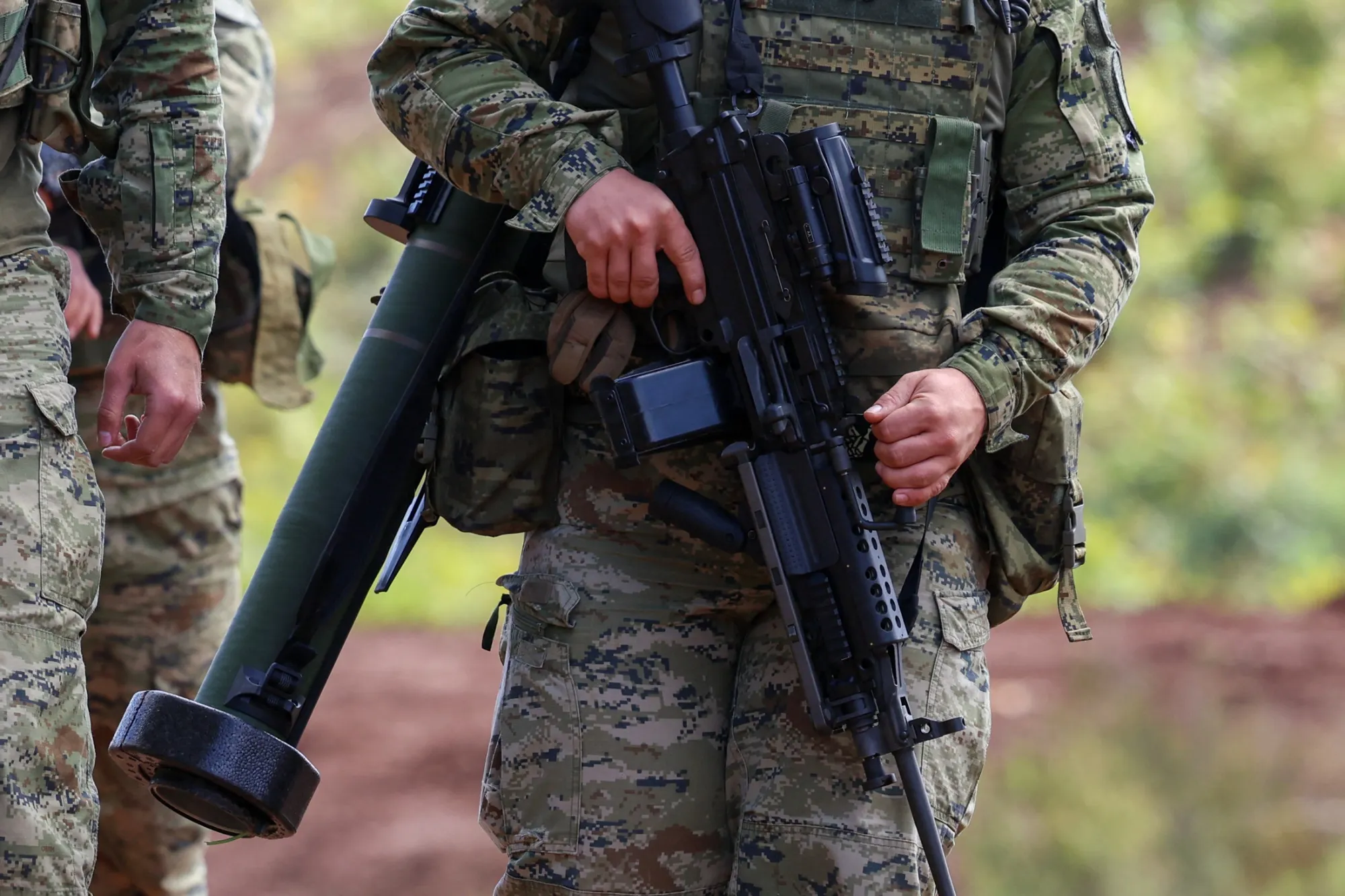 Croatian soldiers take part in an exercise in 2025. Around 20,000 individuals are to be trained in batches by the end of this year.