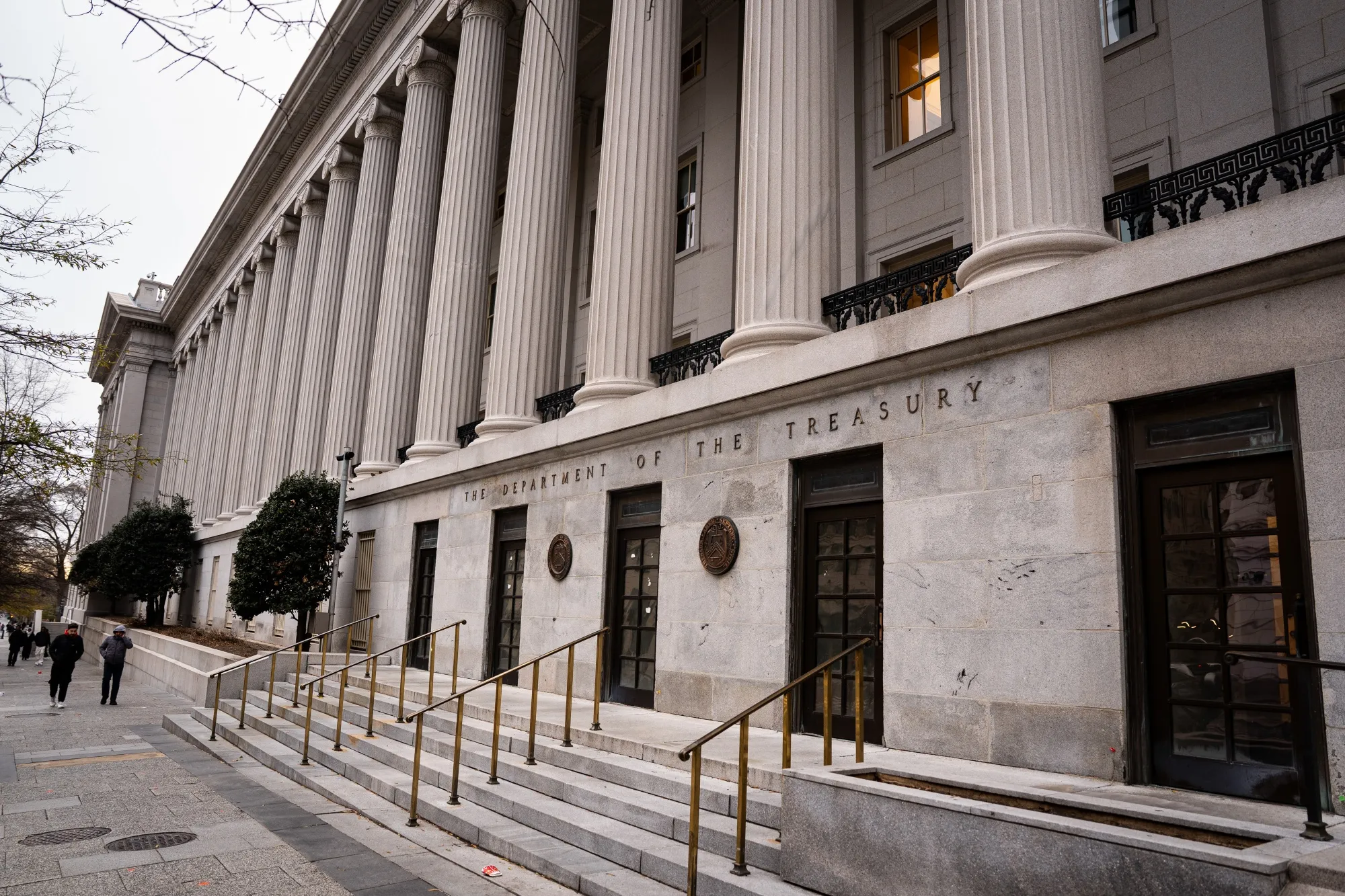 The US Treasury Department in Washington.