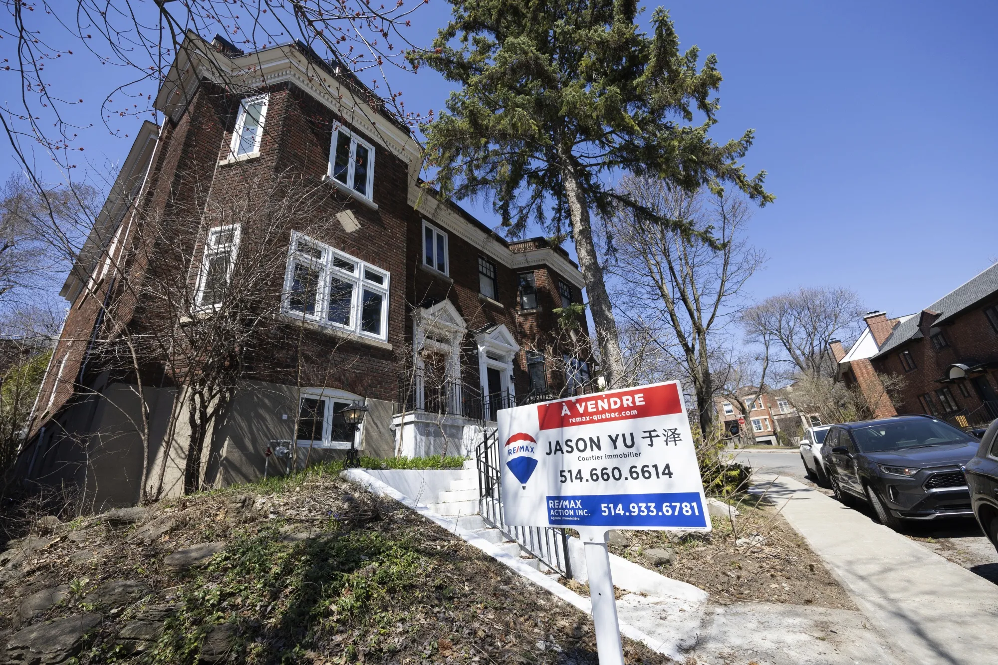 A home for sale in Montreal. Prices in Canada posted their worst-ever&nbsp;annual&nbsp;drop last year amid a series of aggressive interest-rate hikes.