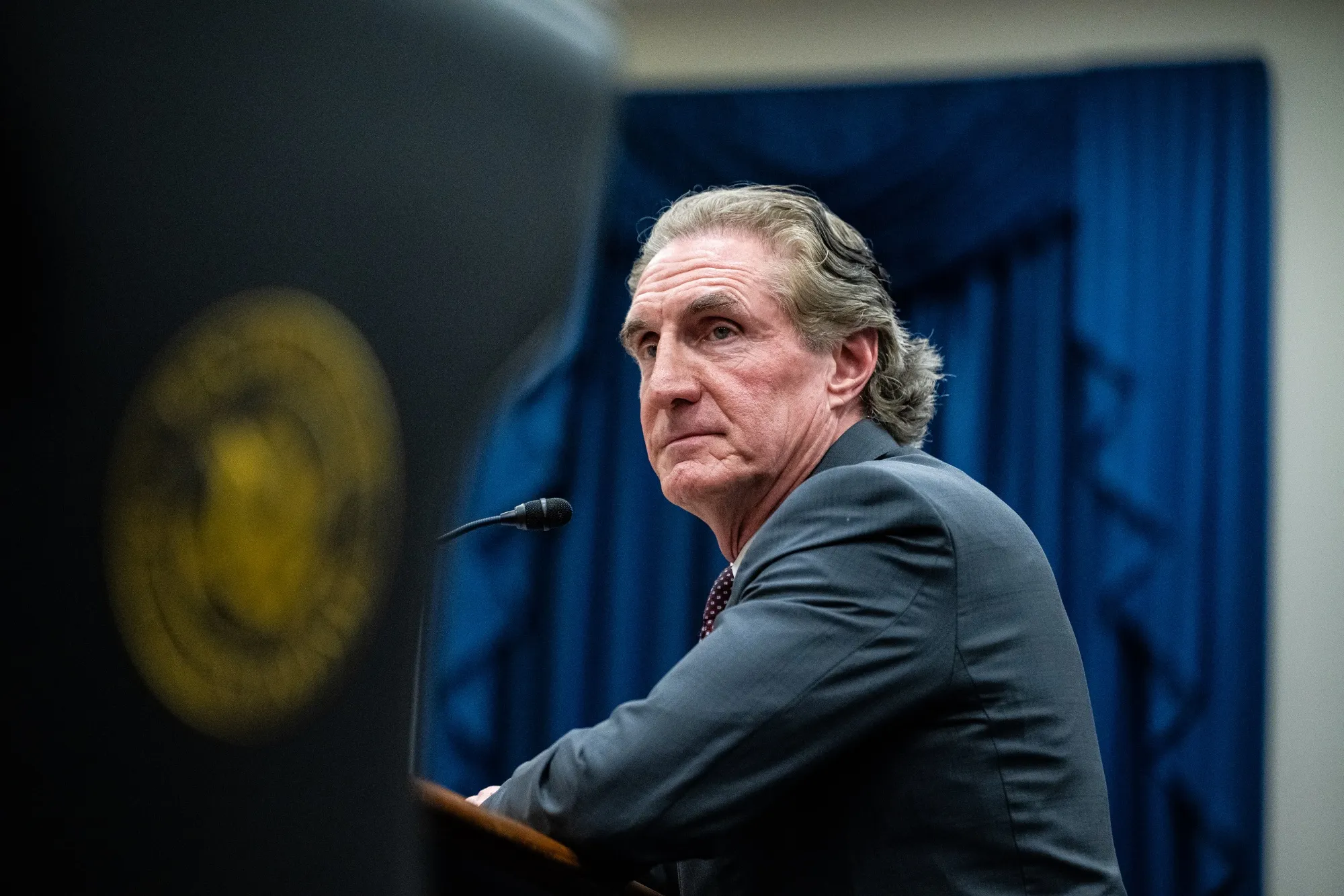 Doug Burgum during a&nbsp;hearing in Washington on April 20.