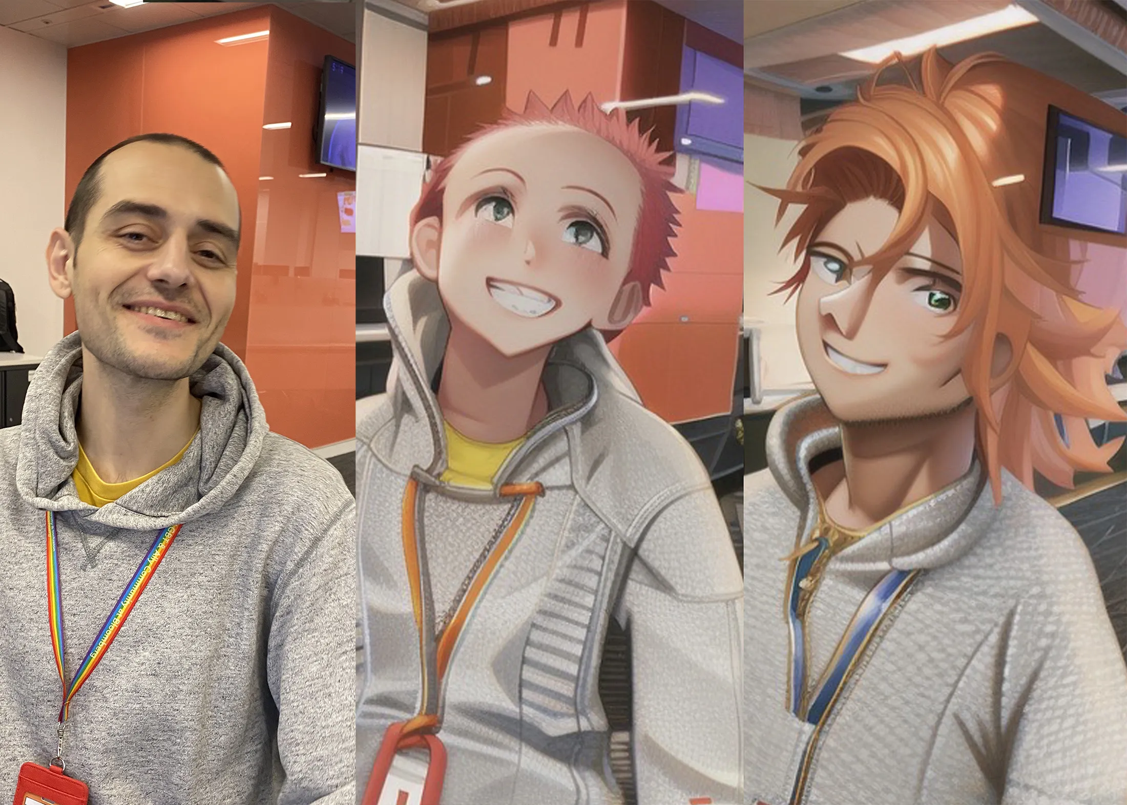 Meitu’s beauty app uses AI to turn photos of people into colorful anime characters.