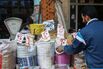 A food vendor at a market in Cairo. 