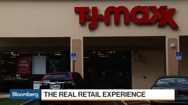 The inside of a TJ Maxx yesterday located somewhere in north