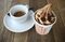 Doing double duty as espresso and dessert: Coffee soft serve from Copenhagn.
