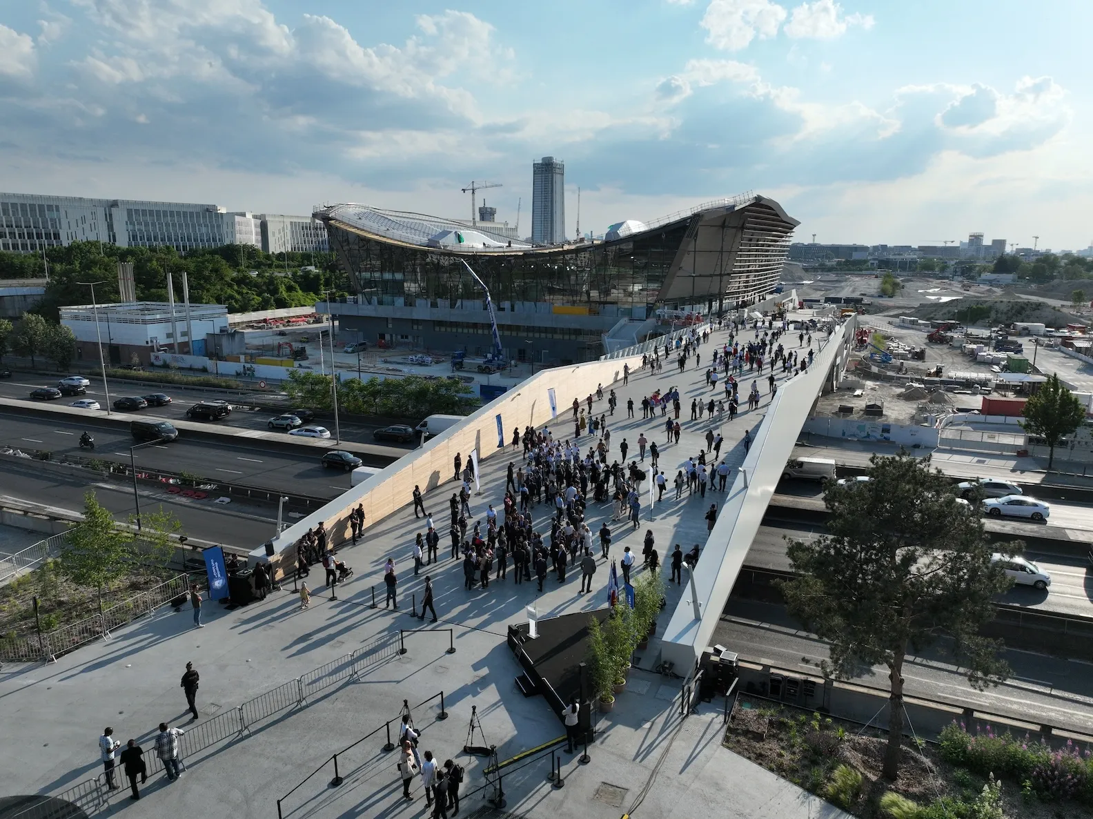 The Olympic Aquatics Center, designed by Ateliers 2/3/4/ and VenhoevenCS, will be built mostly with wood.