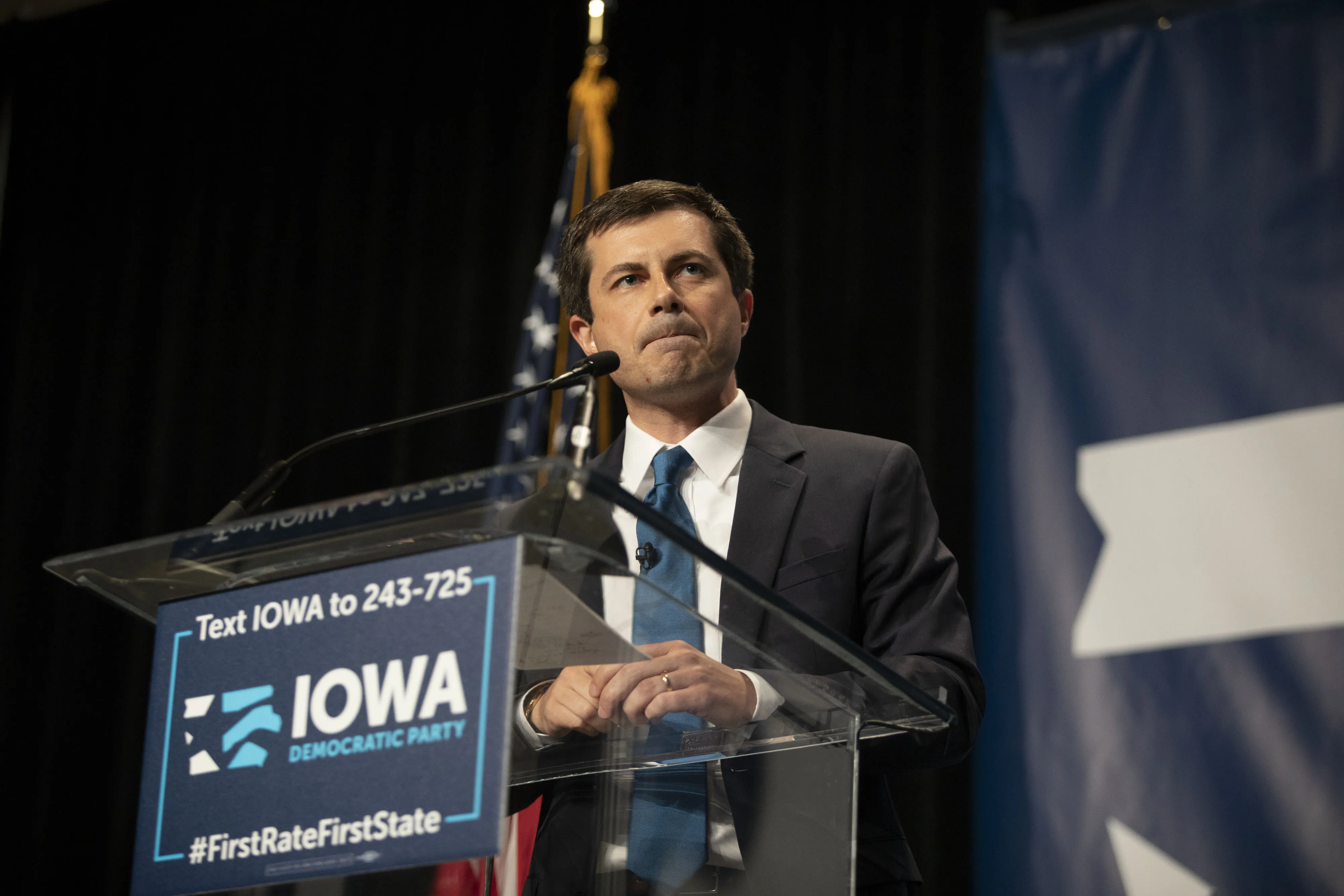 Pete Buttigieg, mayor of South Bend and 2020 presidential candidate, speaks in Cedar Rapids, Iowa, on June 9, 2019.