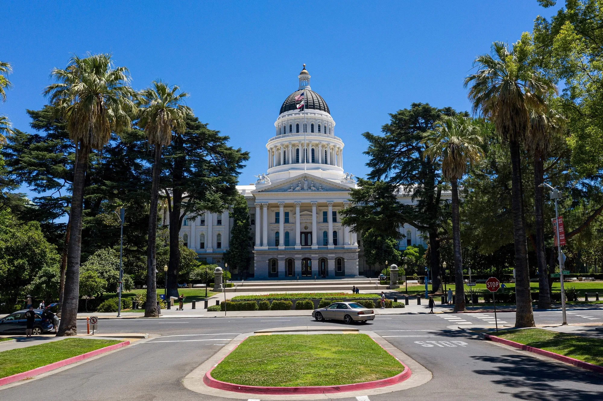 The California State Capitol building in Sacramento.