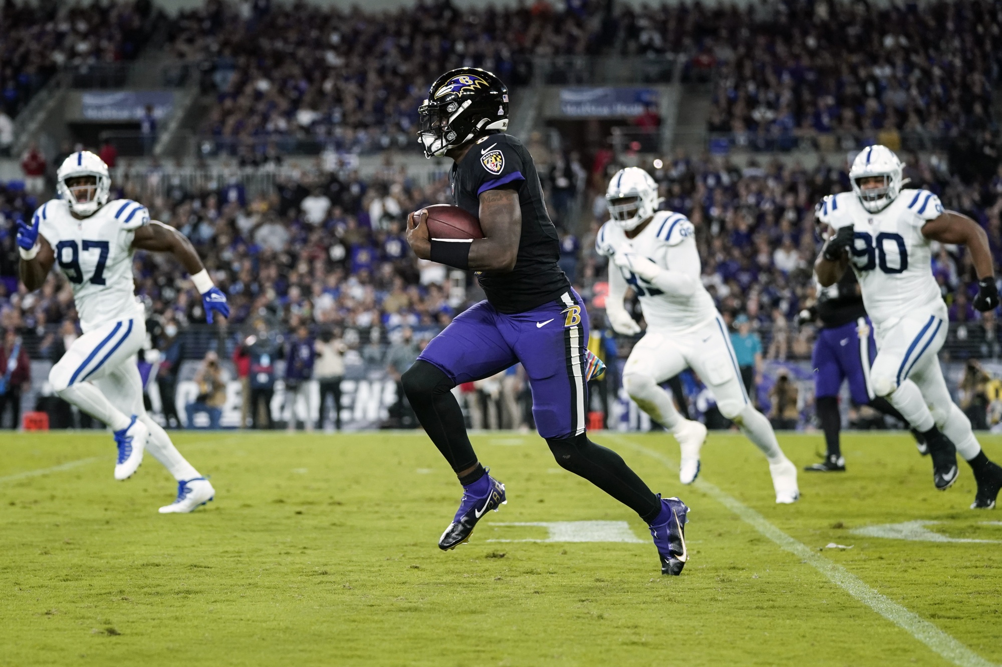 Jackson Leads Ravens Back to 31-25 OT Win Over Colts - Bloomberg