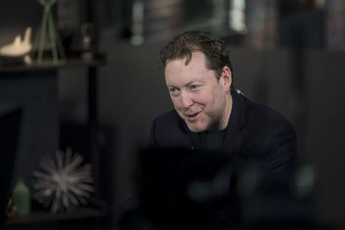 Mike Cagney, co-founder and chief executive officer of Social Finance Inc., speaks during a Bloomberg Technology television interview in San Francisco, California, on Monday, Dec. 19, 2016. The online lending company known as SoFi, which specializes in refinancing student loans, is pushing back plans for an initial public offering in order to focus on developing other business lines, said Cagney.
