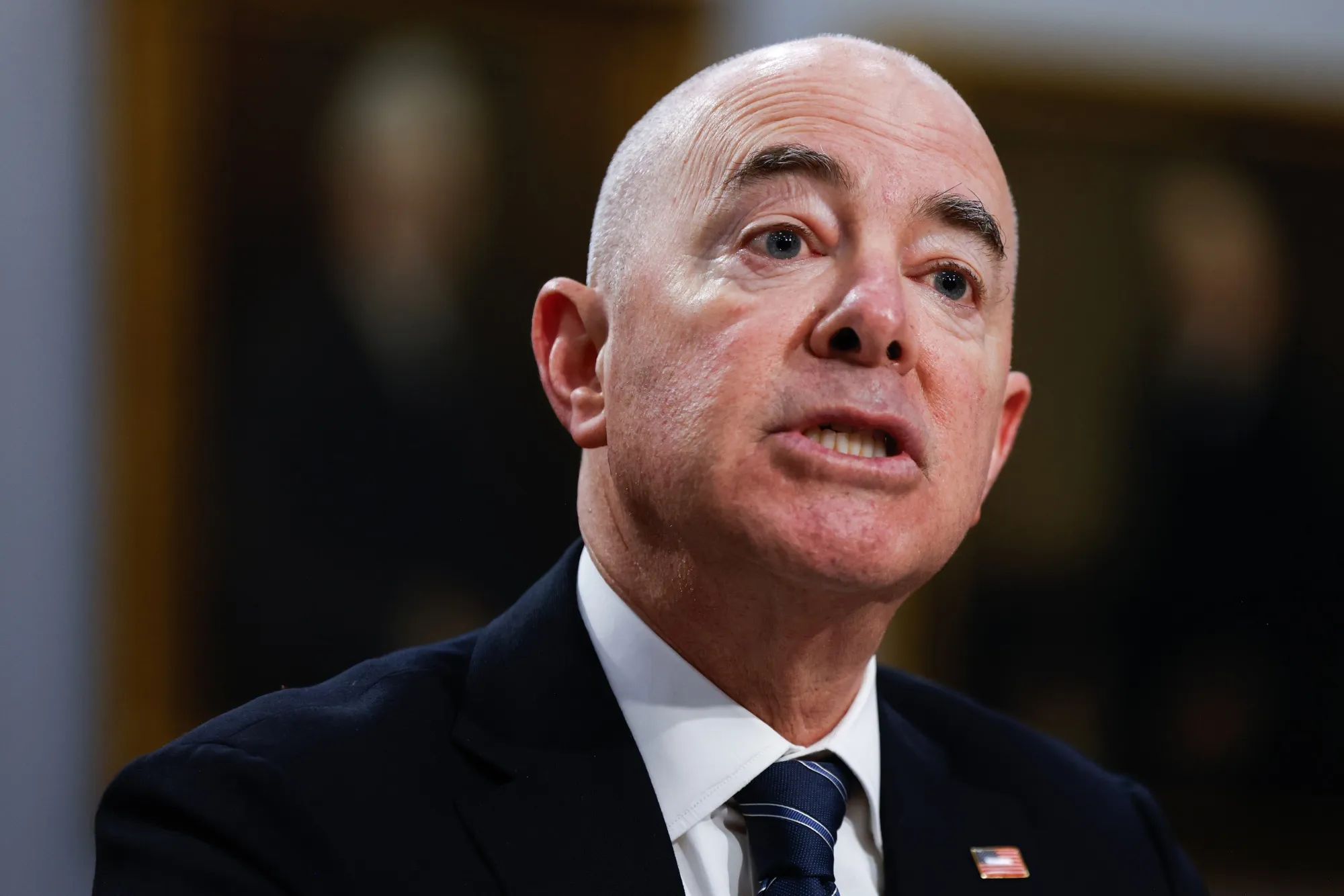 US Homeland Security Secretary Alejandro Mayorkas