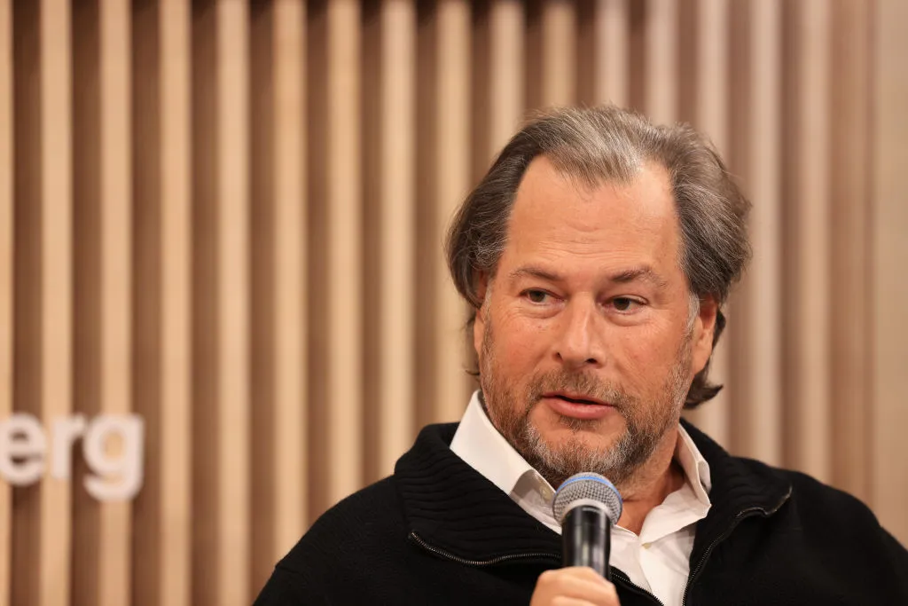 Marc Benioff, chief executive officer of Salesforce Inc.