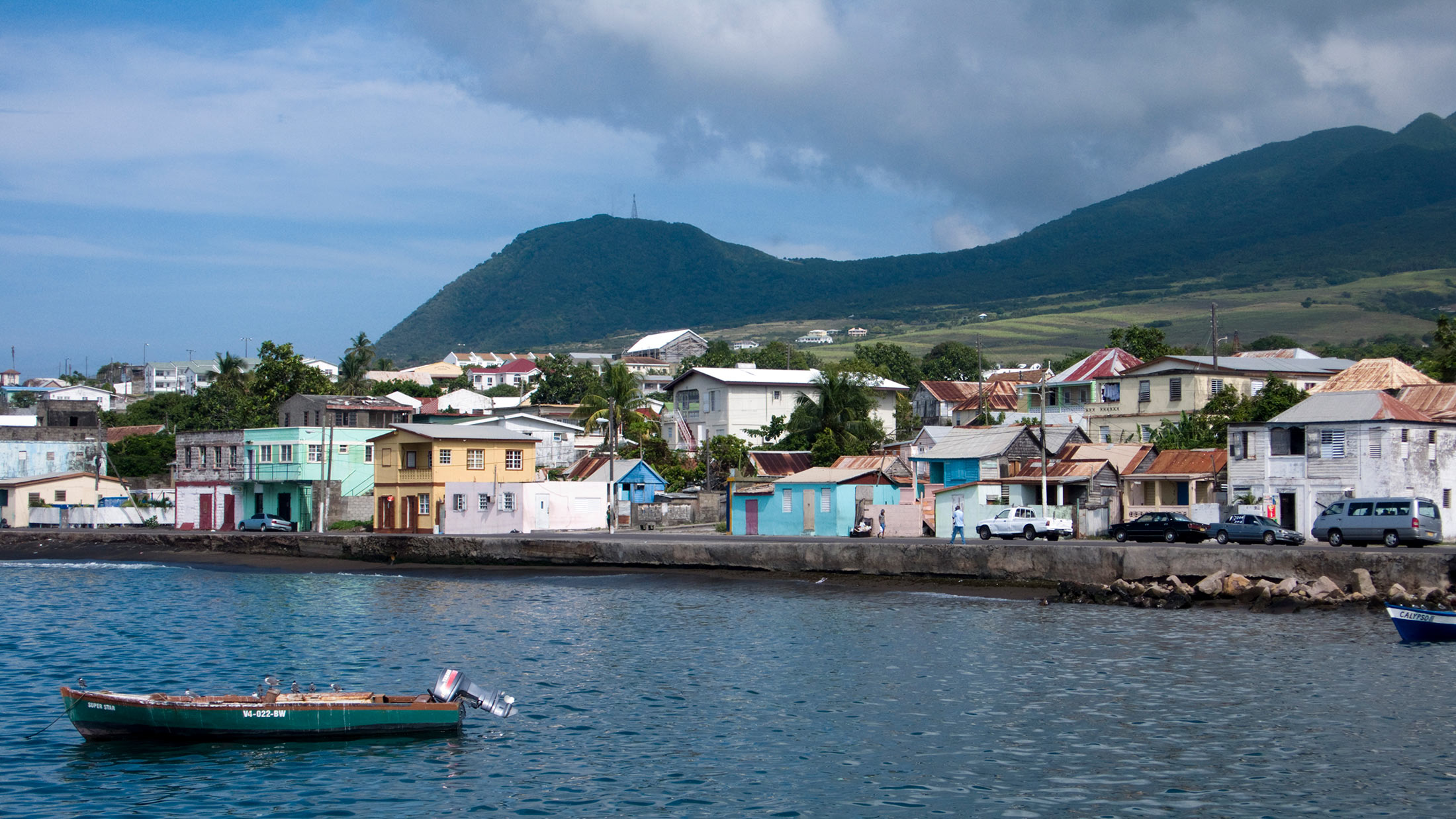 Waterfront Basseterre règlement principal sur l'île des Caraïbes de St Kitts