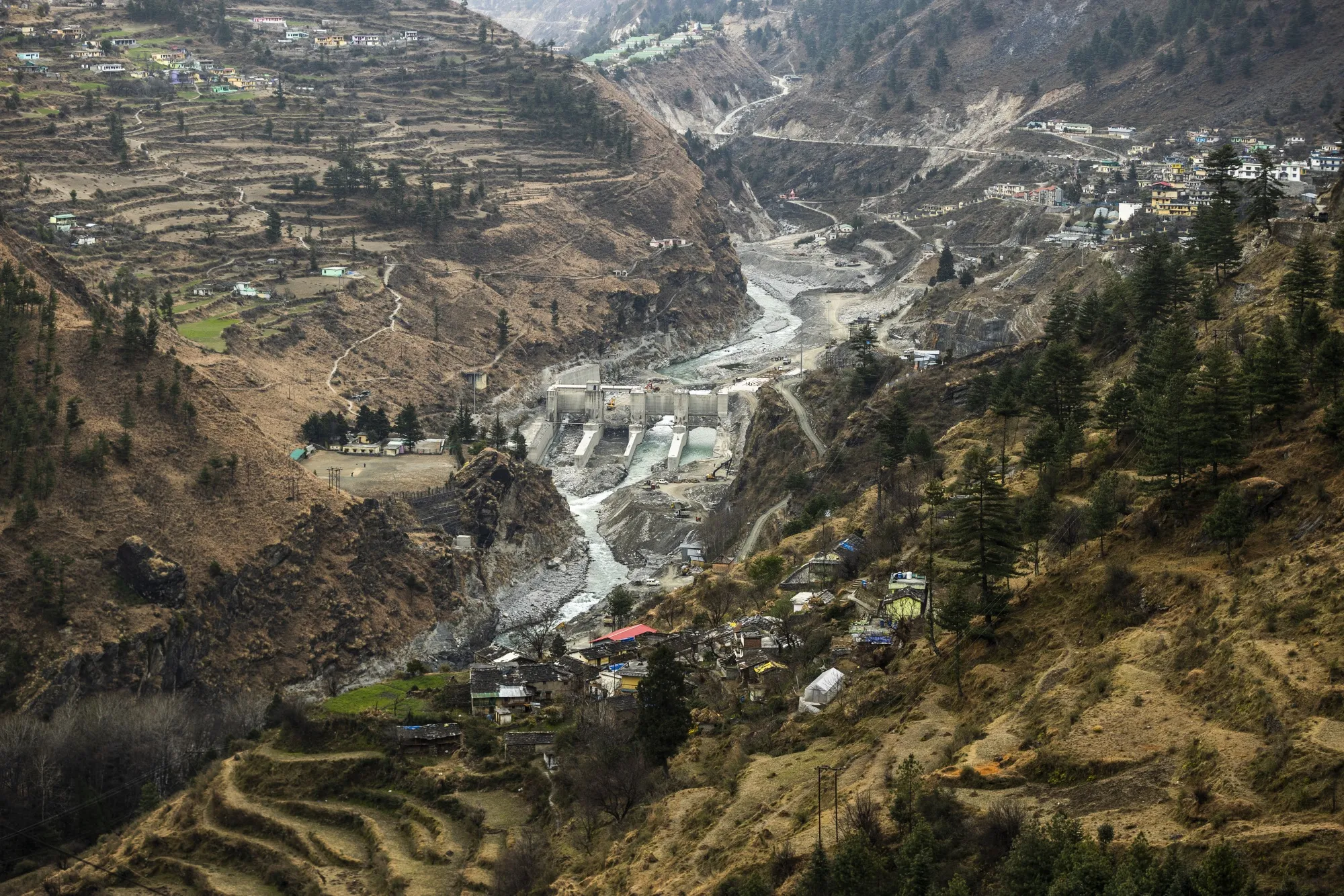 The Tapovan Vishnugad plant following a deadly landslide in 2021.
