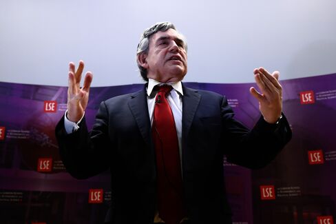 Gordon Brown at LSE on March 11.