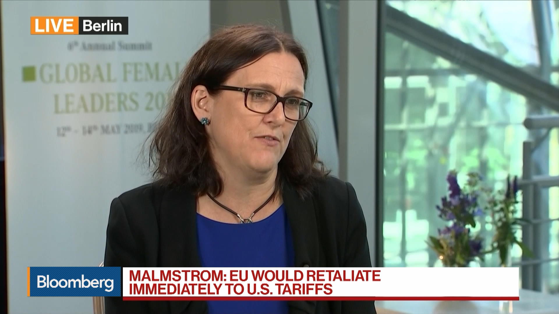 EU Is Ready to Retaliate 'Quite Rapidly' to U.S. Tariffs: Malmstrom