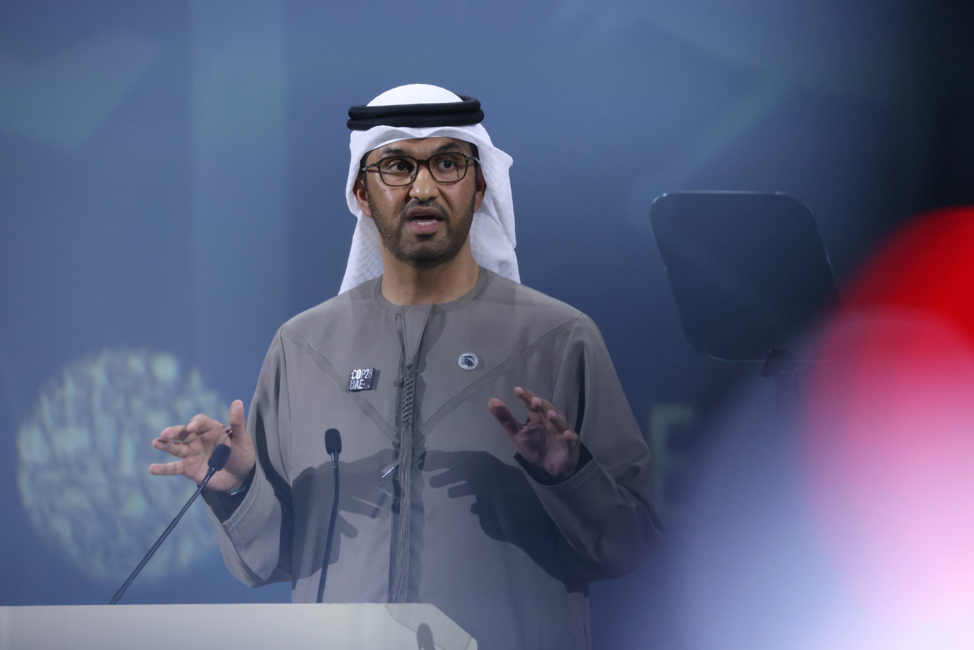 Sultan Ahmed Al Jaber, chief executive officer of Abu Dhabi National Oil Co. (ADNOC) and president of COP28.