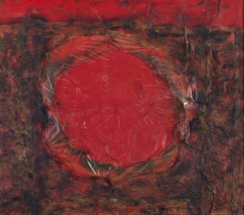 “Rosso Plastica M1” by Alberto Burri