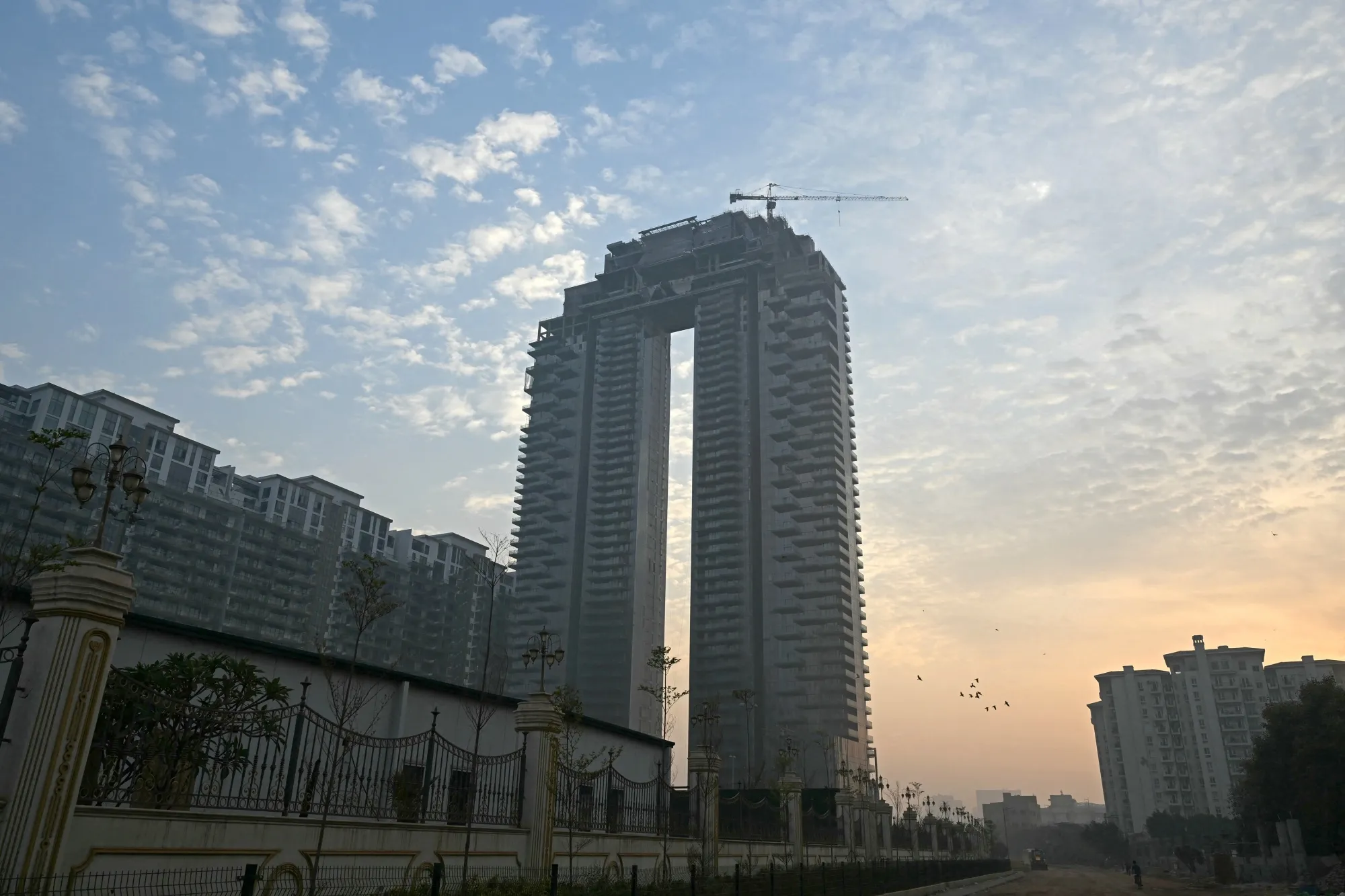 The Trump Tower under construction, in Gurgaon.&nbsp;