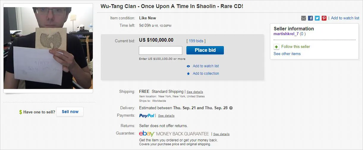 Ebay wutang
