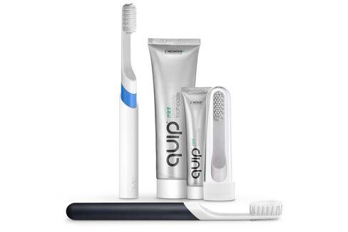 Toothbrushes, replacement heads, and toothpaste are the complete Quip lineup.