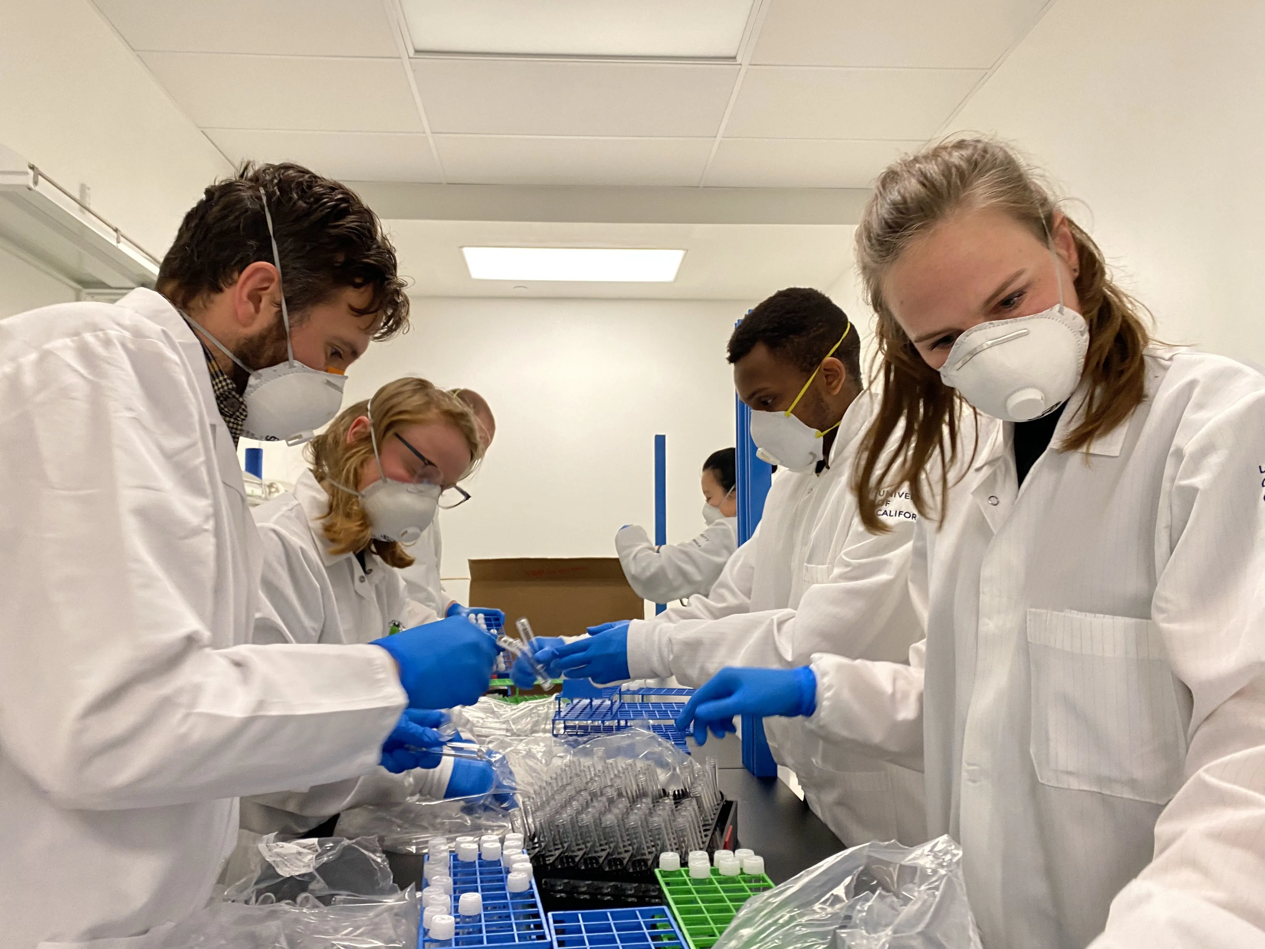 Researchers ready to serve.