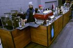 The Blue Bottle coffee stand on the High Line in New York on Oct. 24, 2014.