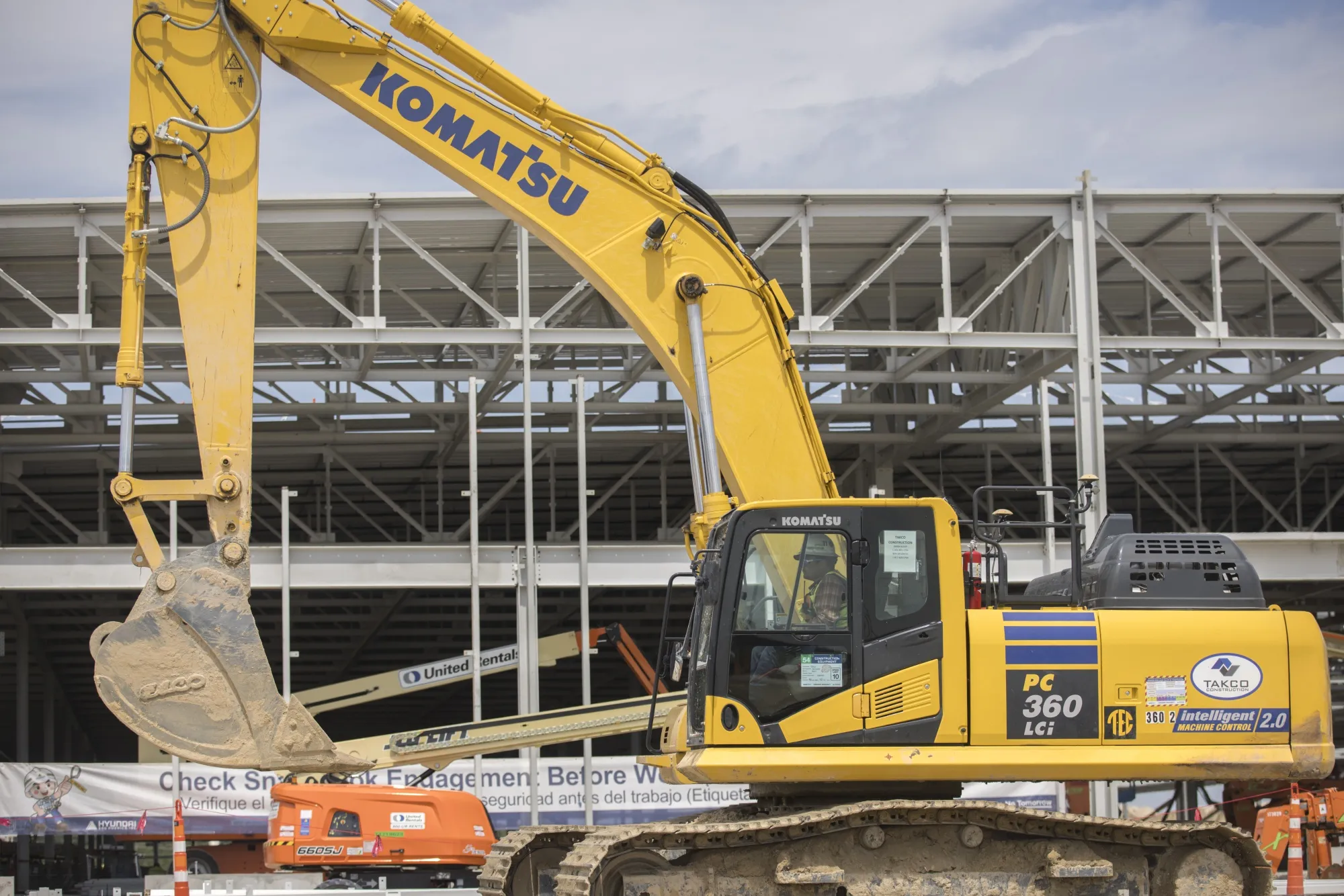 The Hyundai Motor Group Metaplant America&nbsp;EV and battery manufacturing plant under construction in Ellabell, Georgia, Aug. 17, 2023.&nbsp;