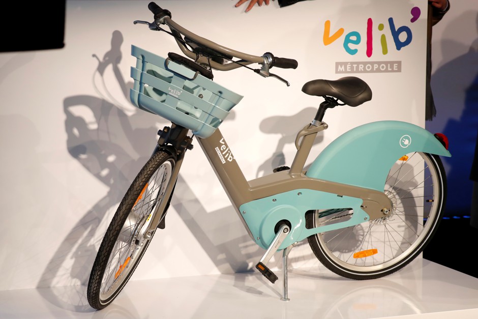 The new bike due to be rolled out as part of Paris' bikeshare scheme in January 2018