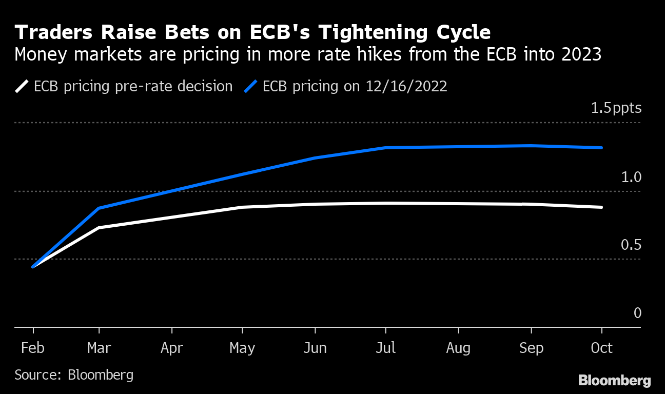 Europe's Bond Market Gets 'Wake-Up Call' From ECB's Peak Rates Warning -  Bloomberg