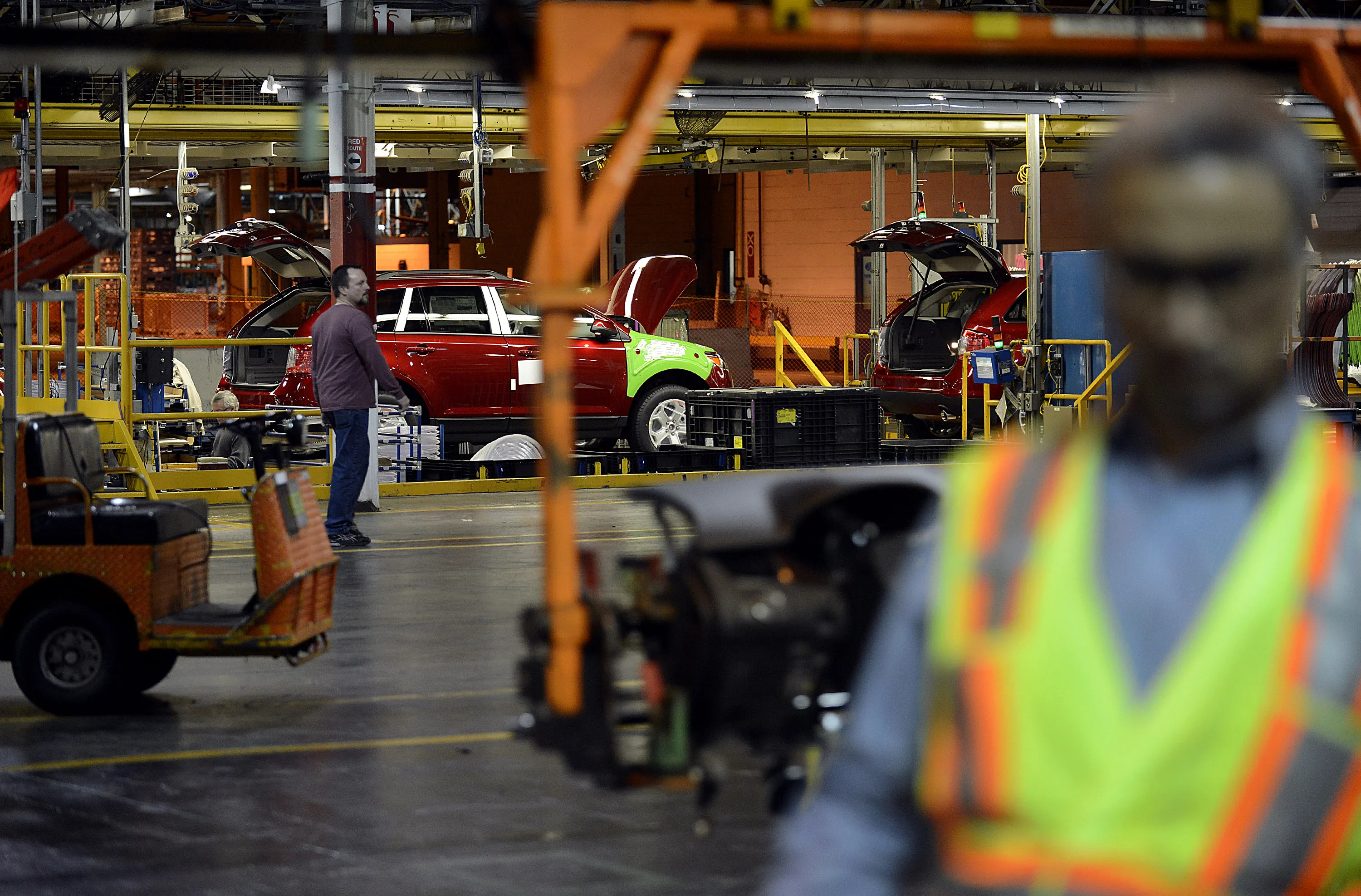 Canadian Prime Minister Stephen Harper Announcement At Ford Motor Plant